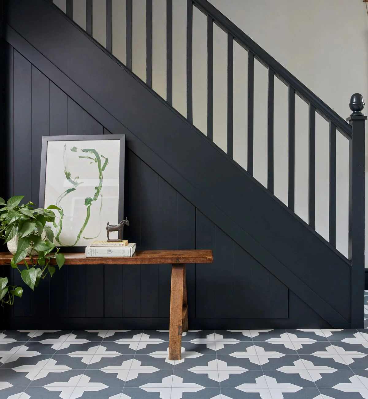 Bert & May Black Crosses Porcelain Tile - Image 4