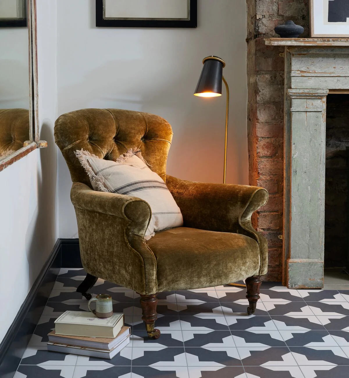 Bert & May Black Crosses Porcelain Tile - Image 5