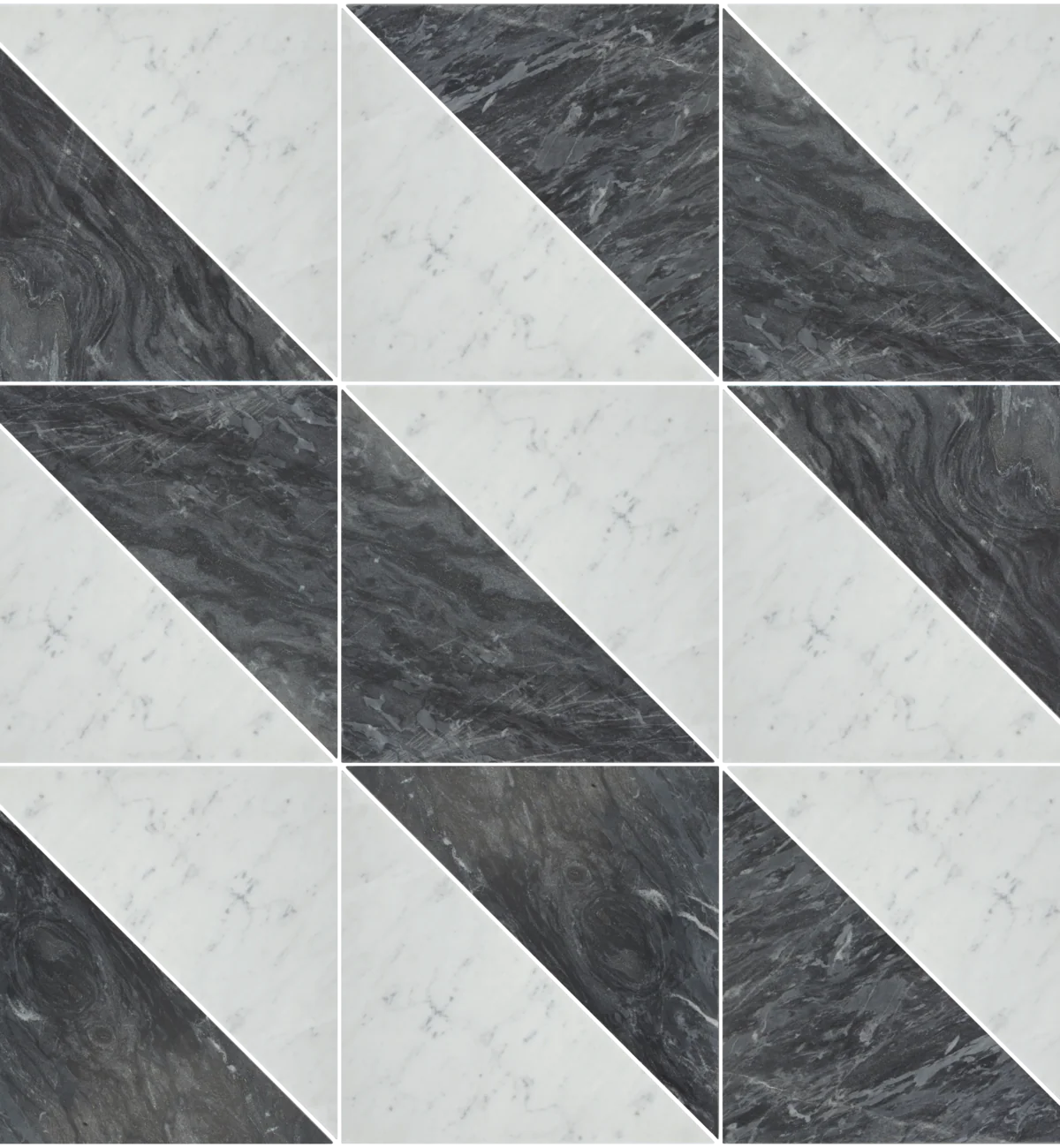 Blends Carrara Triangle Marble Tile - Image 7