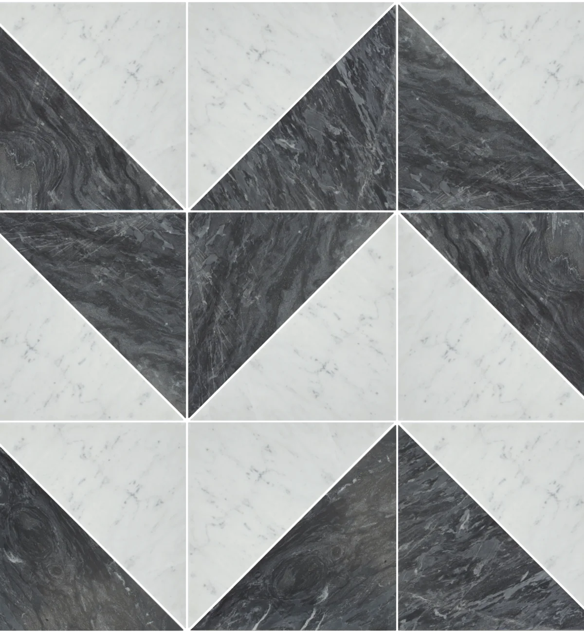 Blends Carrara Triangle Marble Tile - Image 8