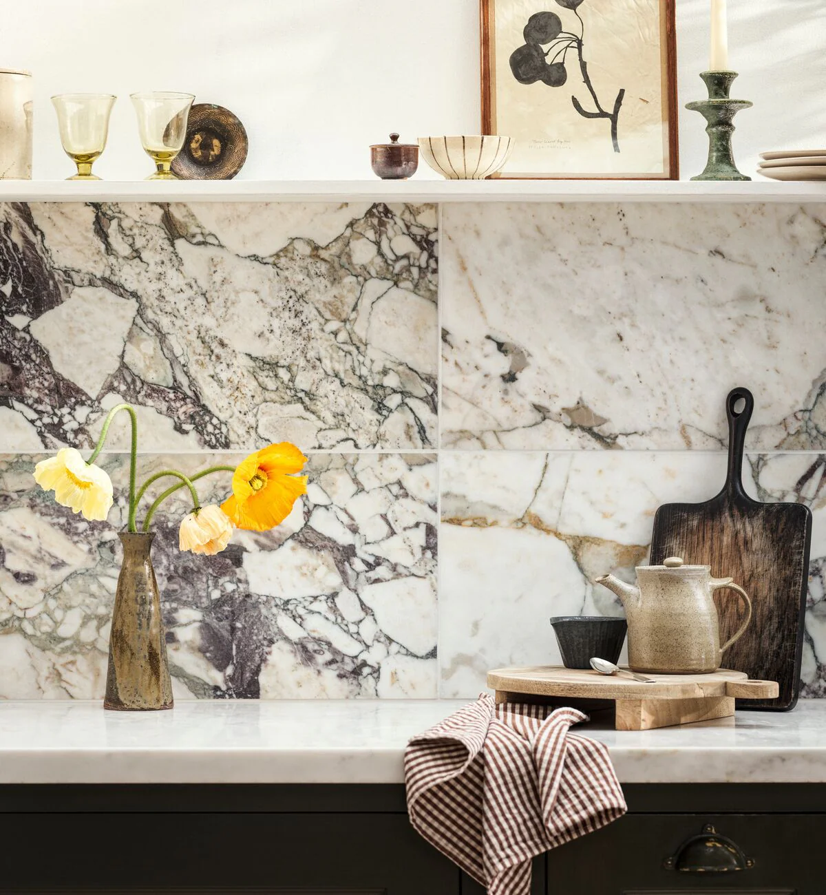 Calacatta Viola Honed Marble Tile - Image 8