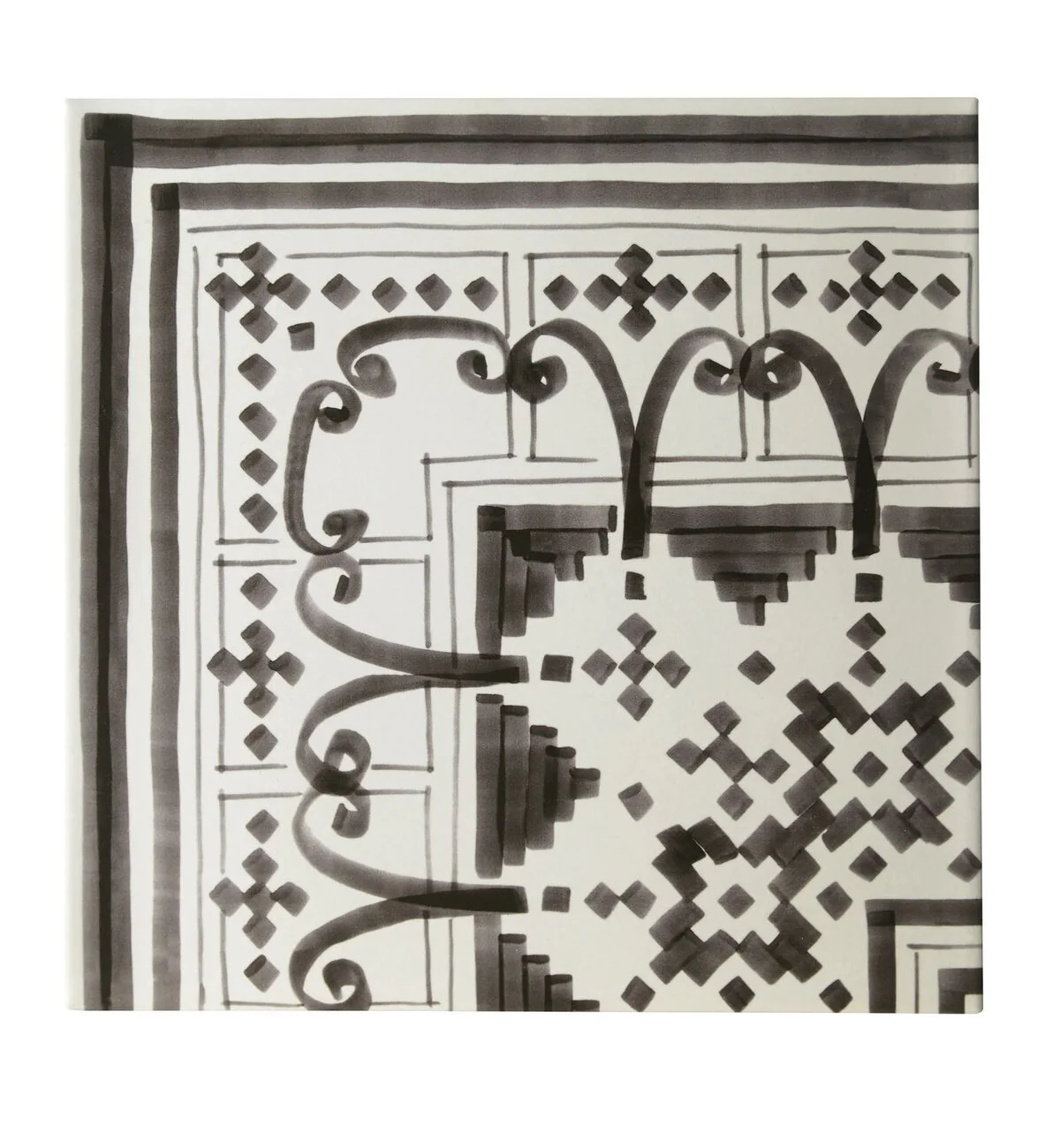 Casino Dealer Patterned Corner