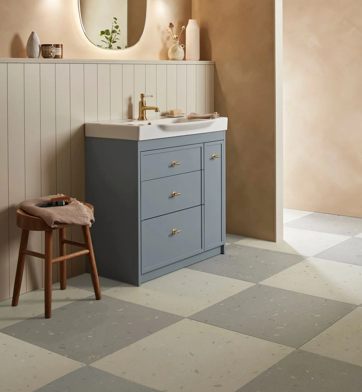 Confetti Cream Terrazzo Effect Tile - Image 4