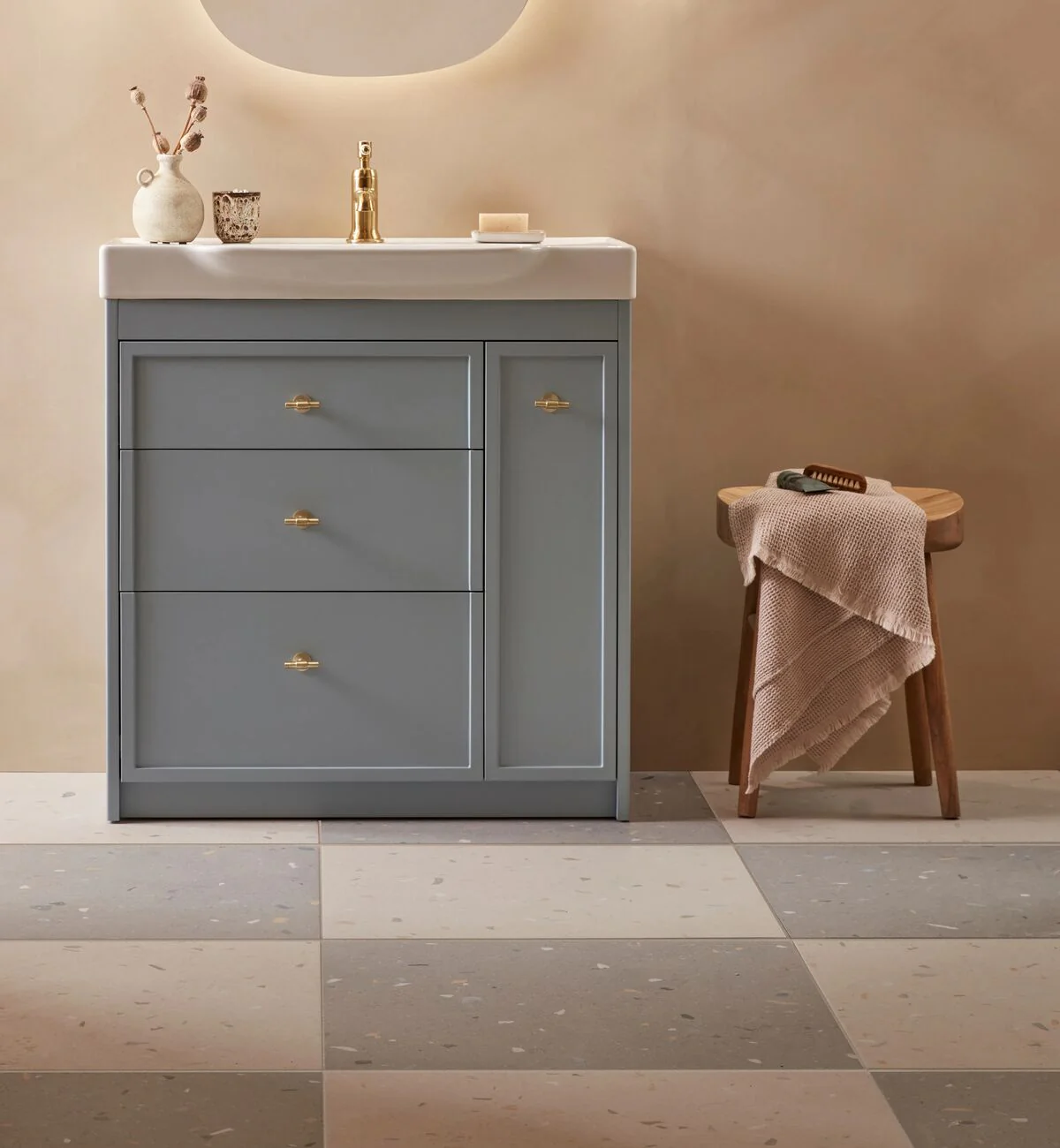 Confetti Cream Terrazzo Effect Tile - Image 5