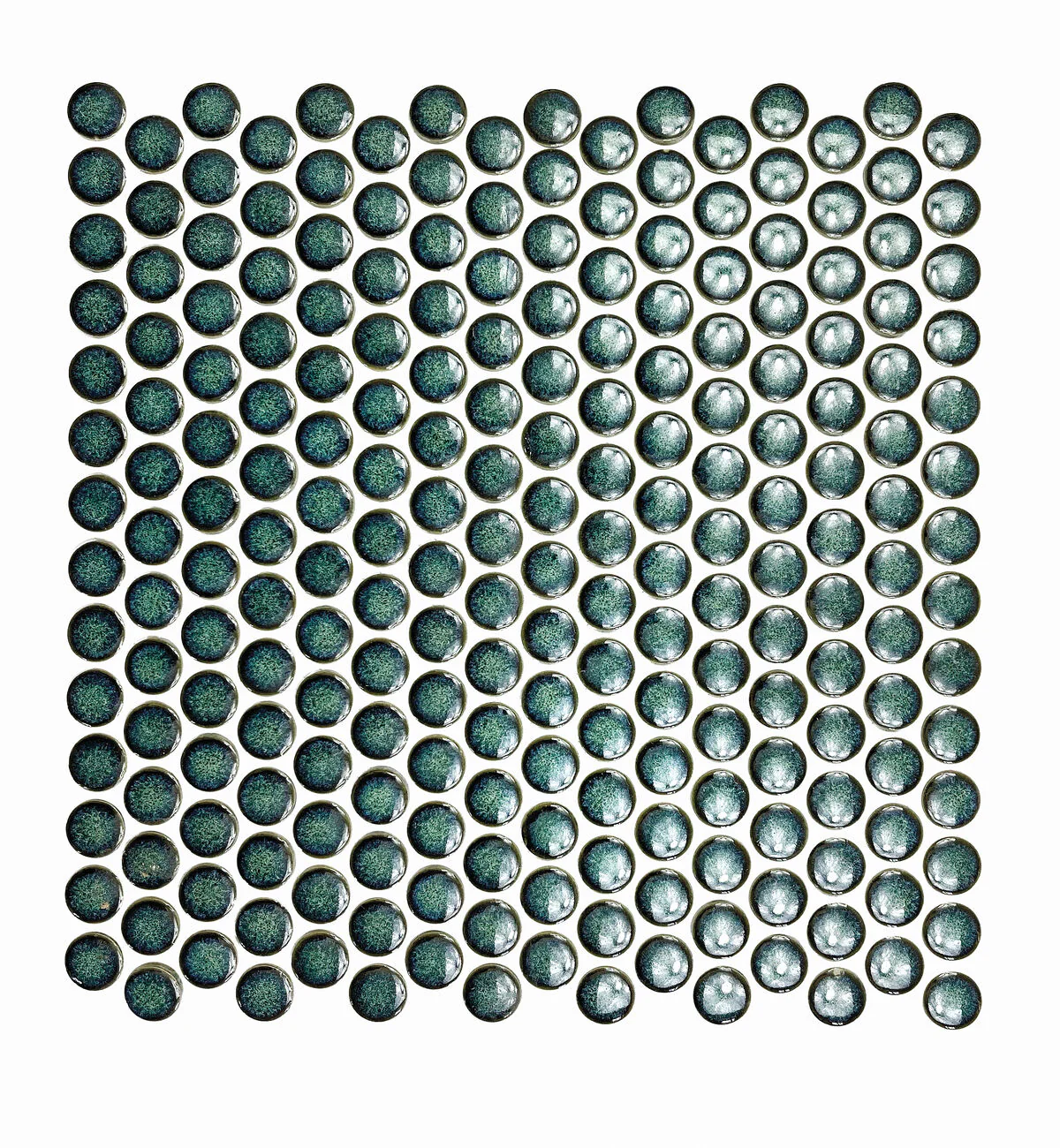 Copenhagen Penny Round Dark Green Mosaic - Image 2