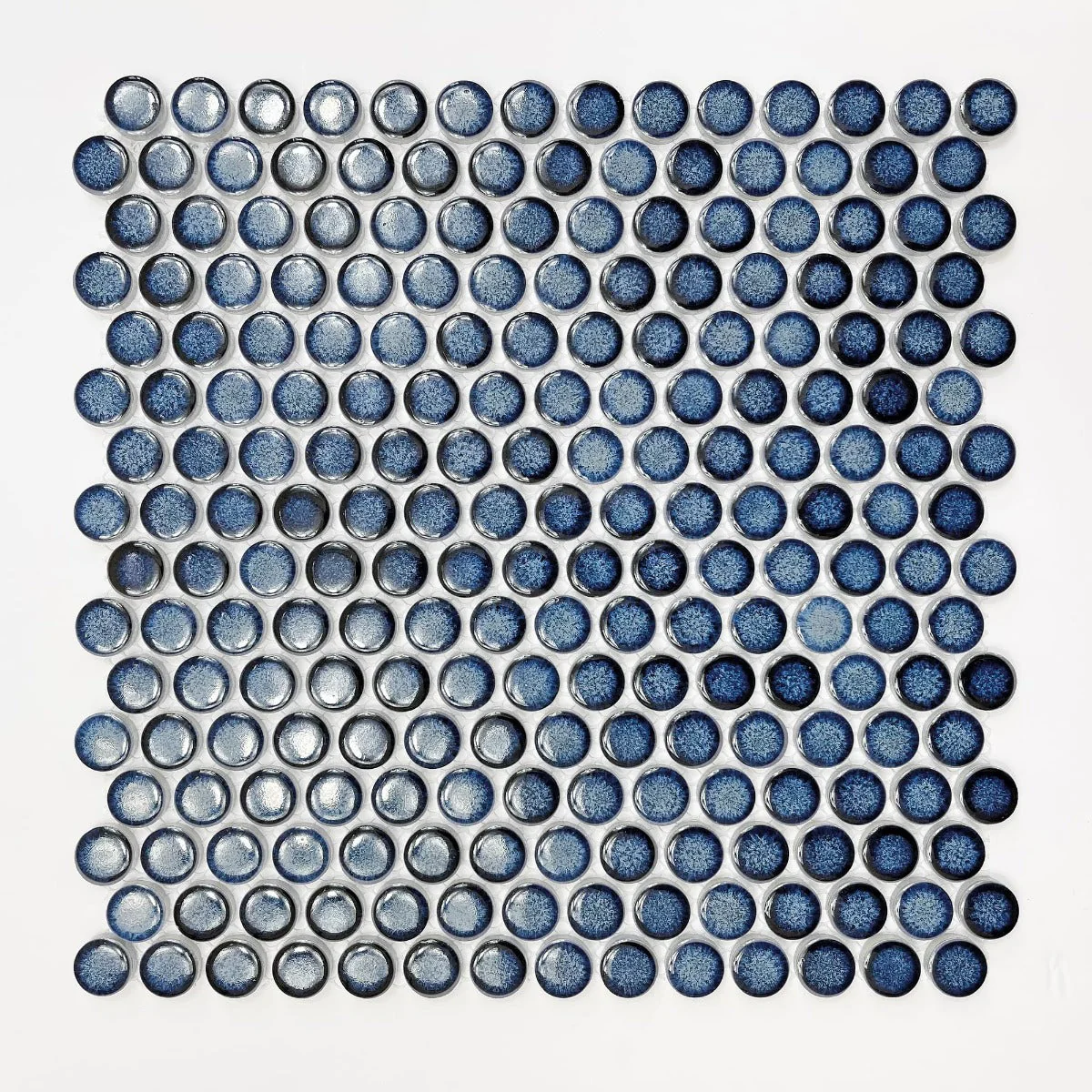 Copenhagen Penny Round Blue Mosaic - Sample