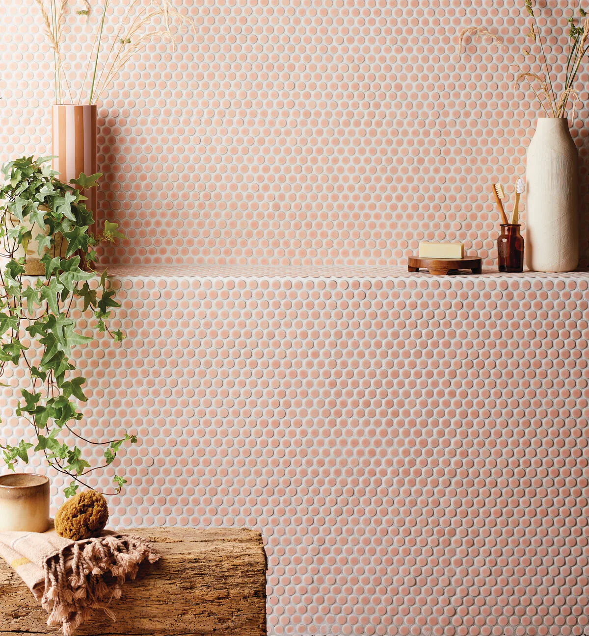 Copenhagen Penny Round Pink Mosaic - Image 3