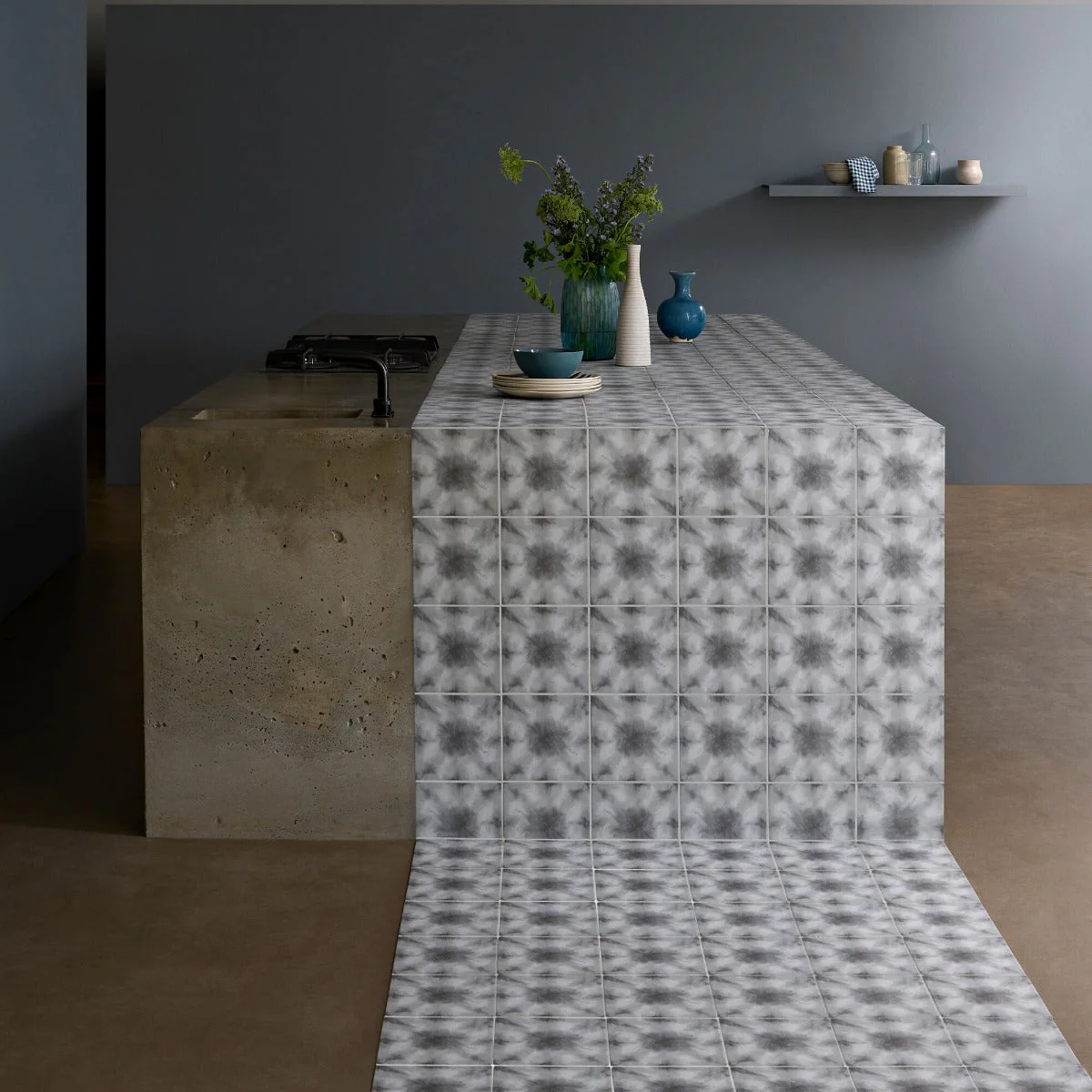 Designers Guild Shibori Graphite - Sample - Image 5