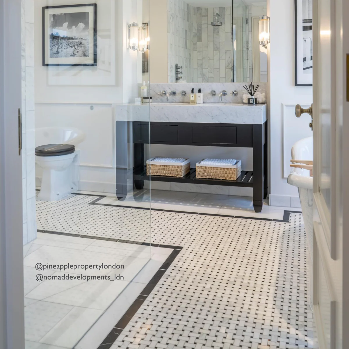 East Hampton Basketweave Marble Mosaic - Image 7