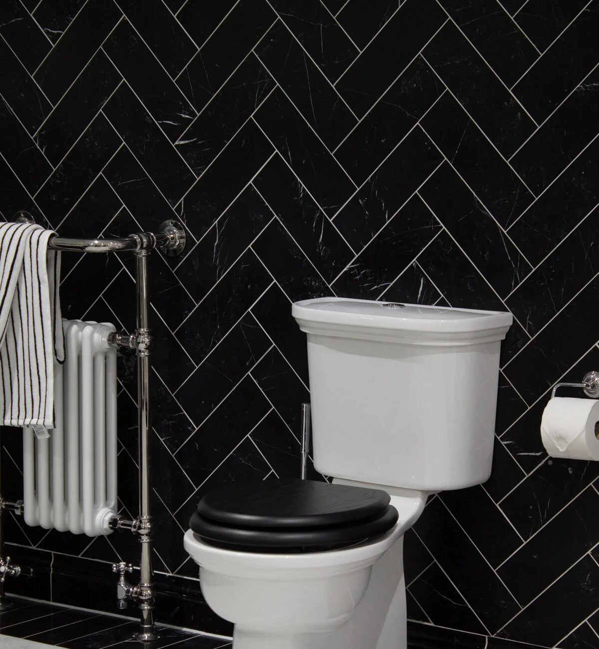 East Hampton Black Marble Tile 10x30 - Image 2