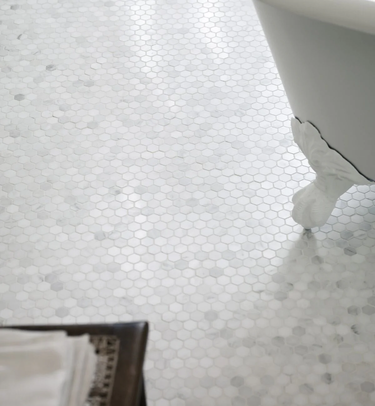 East Hampton Hexagon Marble Mosaic - Image 5