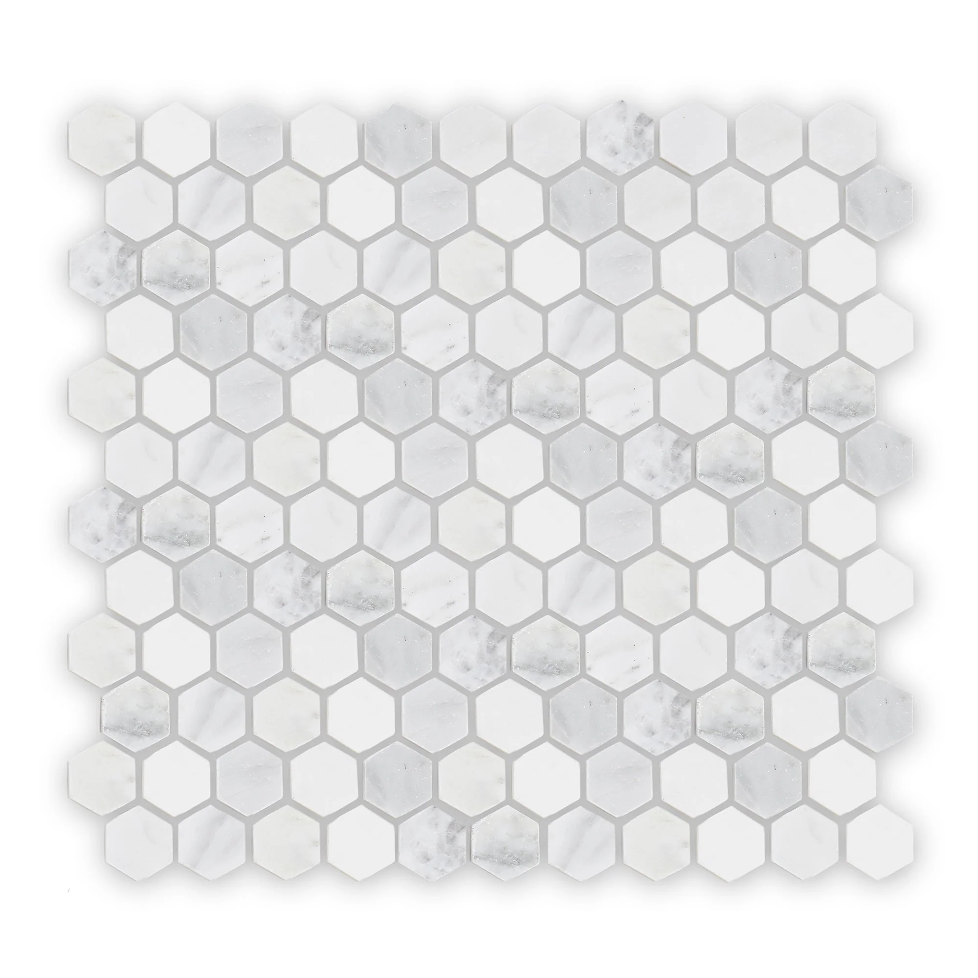 East Hampton Large Hexagon Mosaic, Honed - Sample