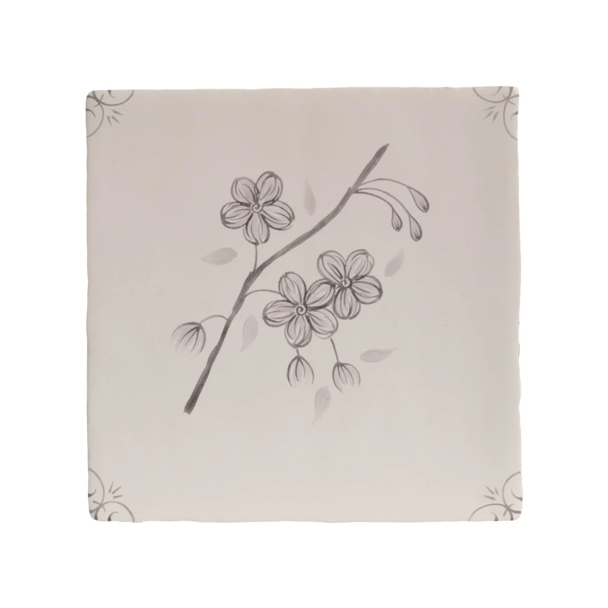 English Delft Charcoal Blossom - Sample