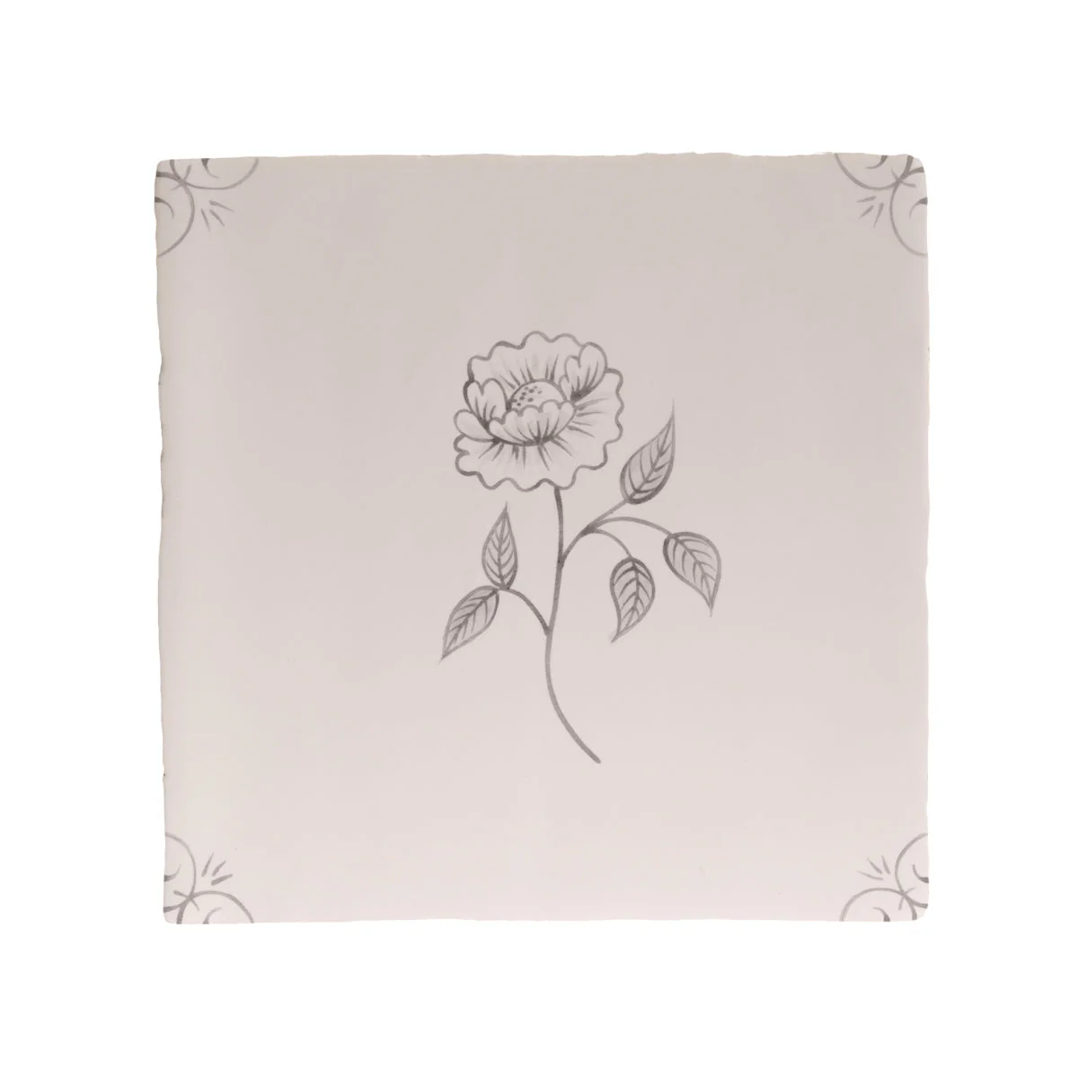 English Delft Charcoal Peony - Sample