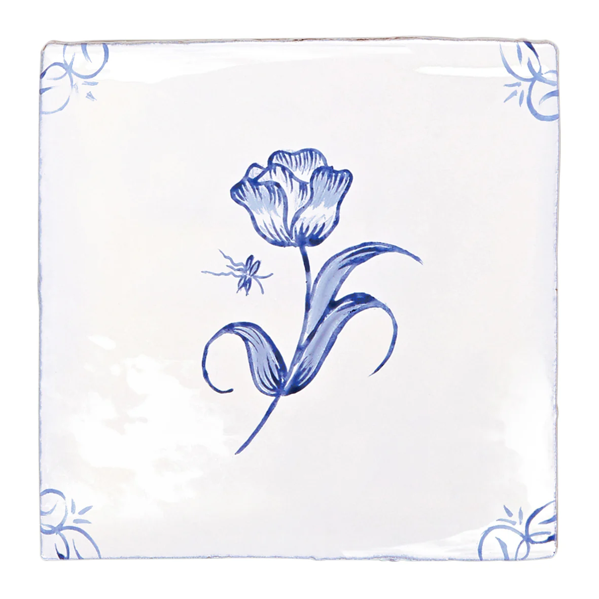 English Delft Tulip Blue Gloss Tile - Image 5