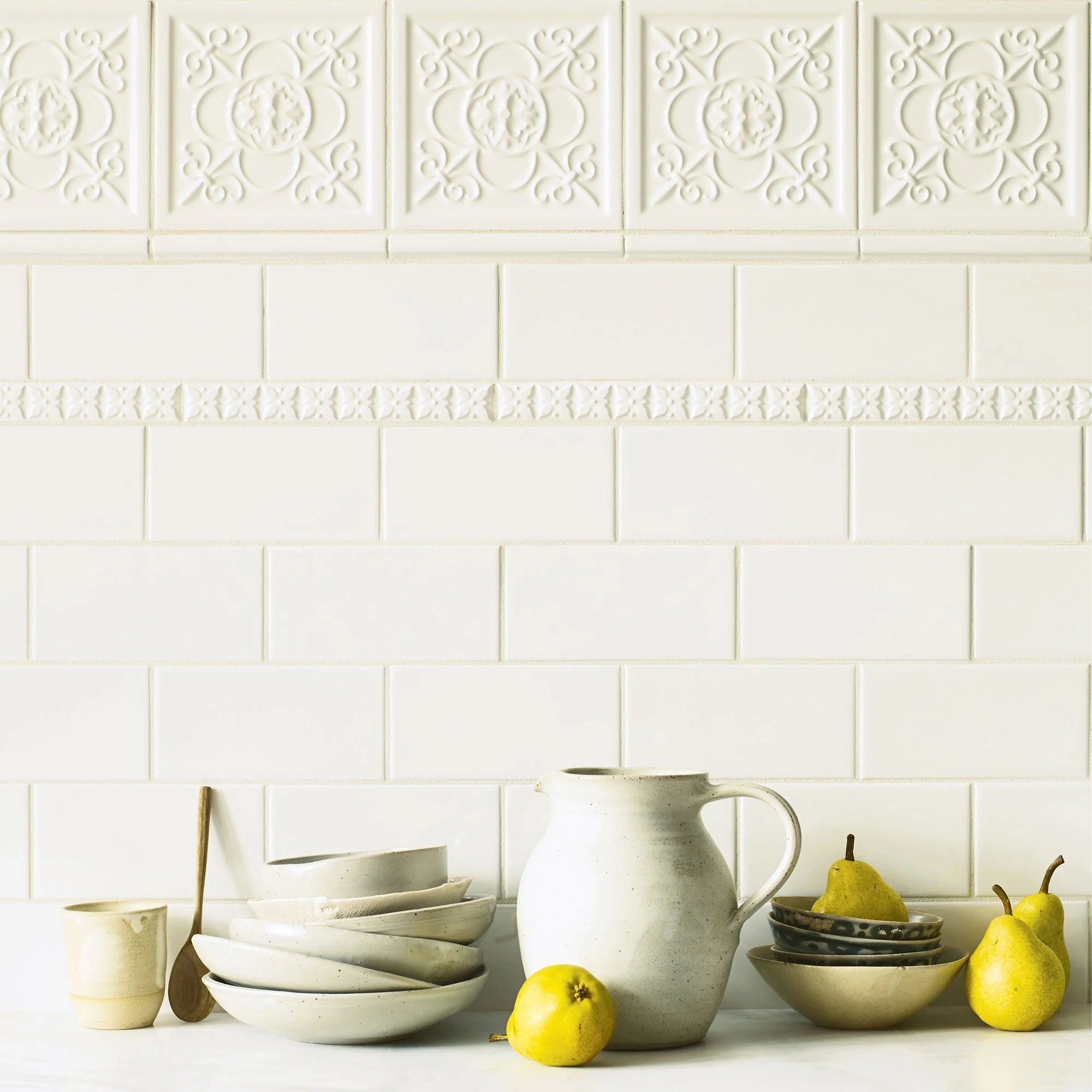 Giralda Cascara Cream Glazed Tile - Image 4