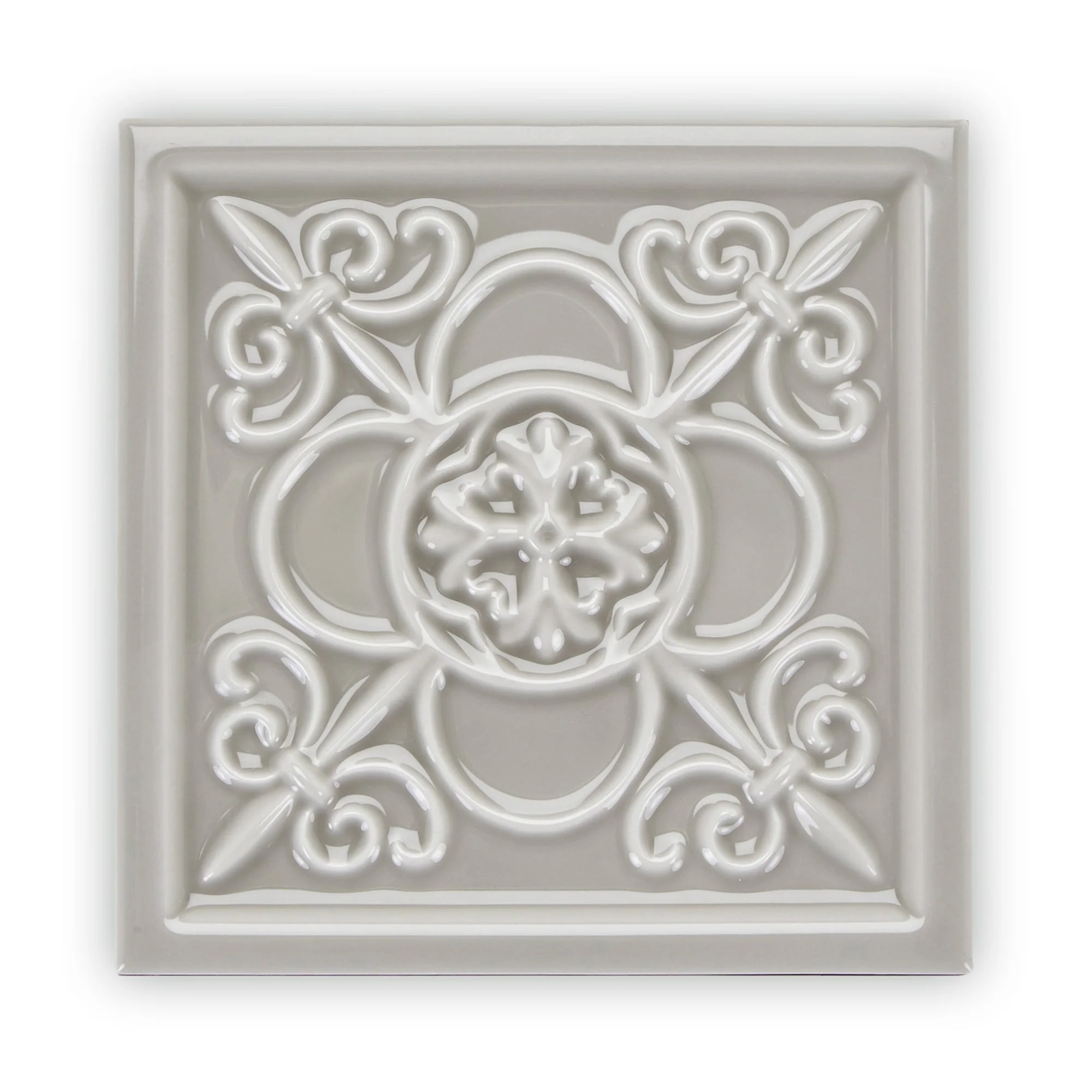 Giralda Niebla Grey Decor Glazed Tile