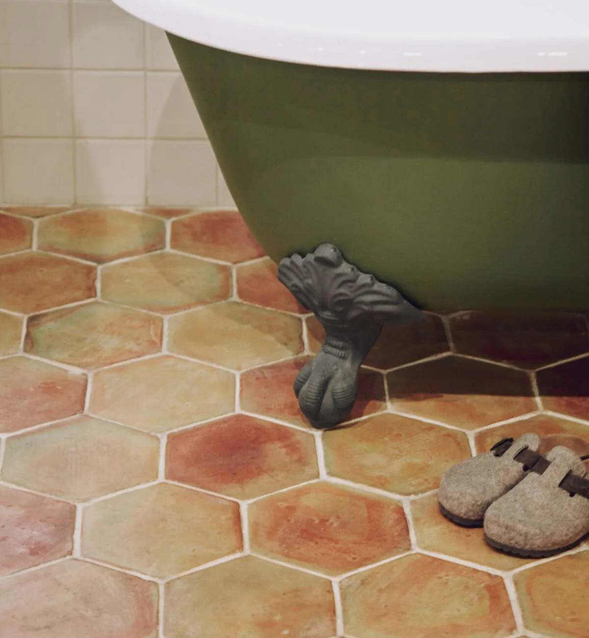Handmade Classic Terracotta Hexagonal Tile - Image 5