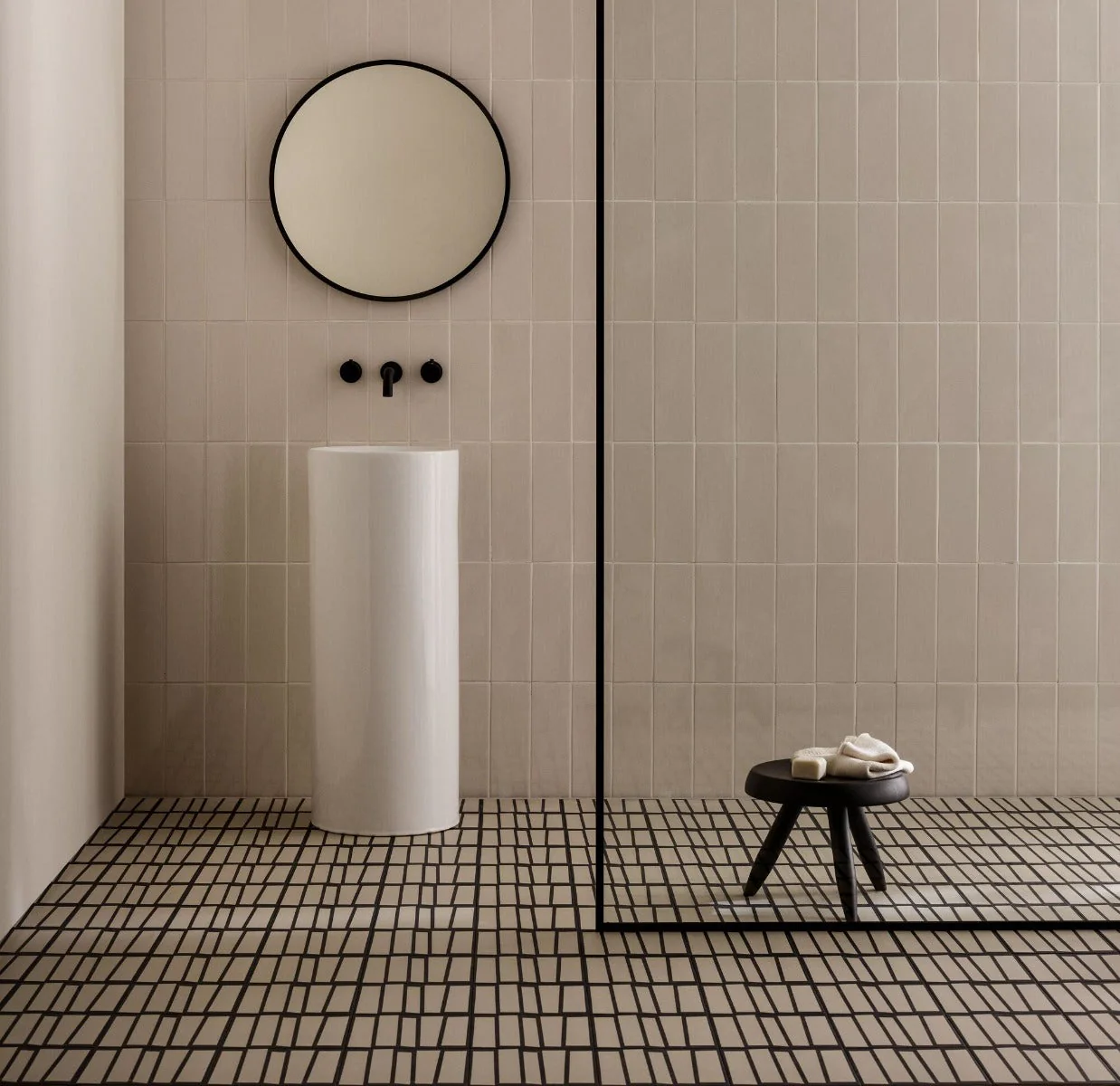 Kelly Hoppen Strip Beige and Black - Sample - Image 3