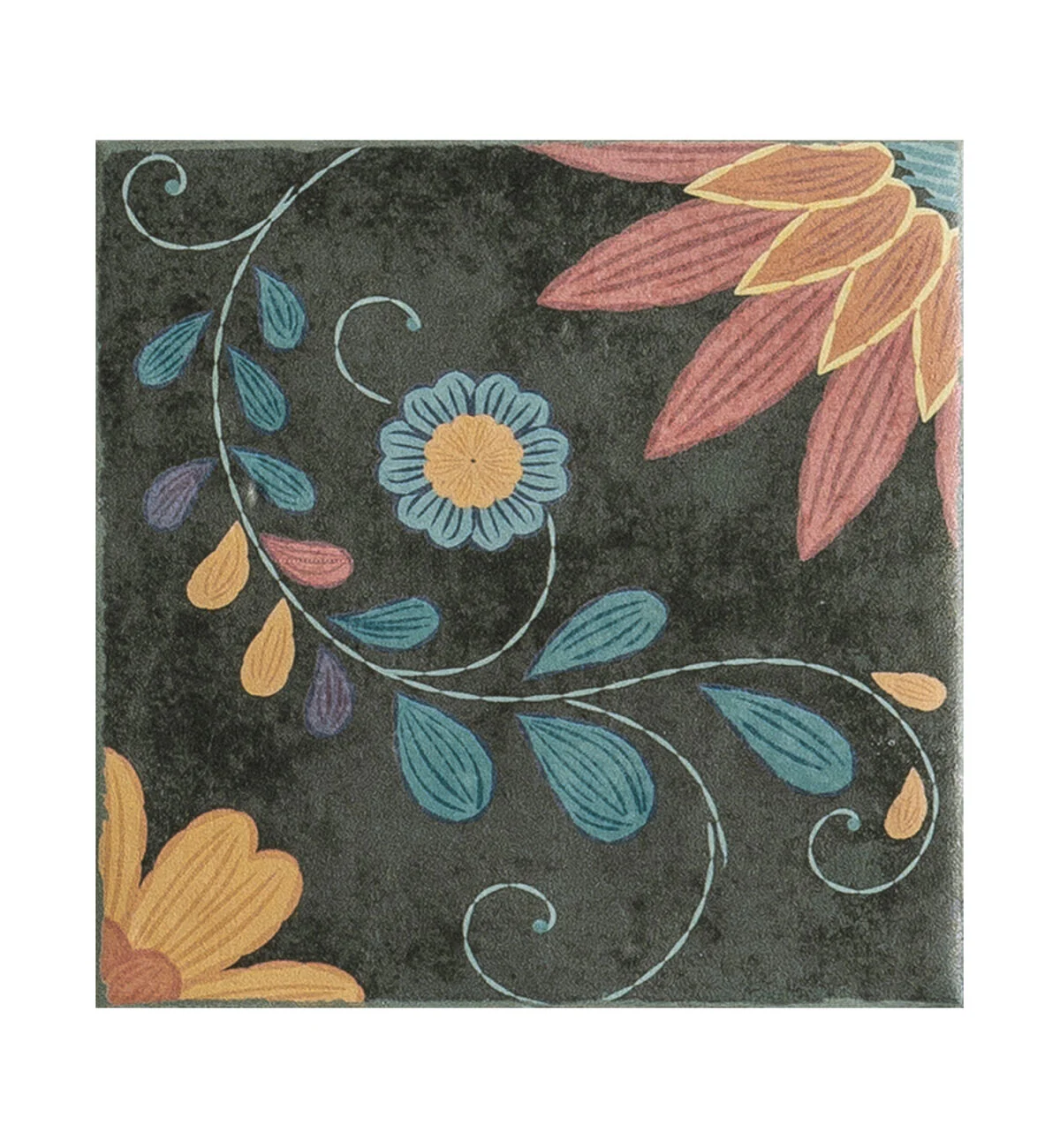 Kelmscott Blackwell Patterned Tile