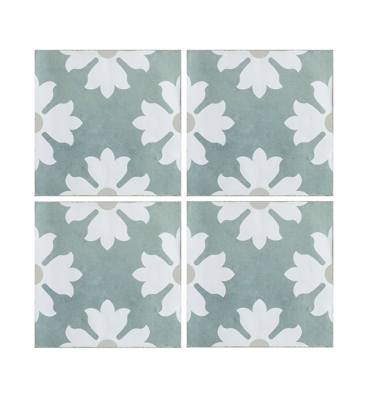 Kelmscott Coleton Blue Patterned Tile - Image 2