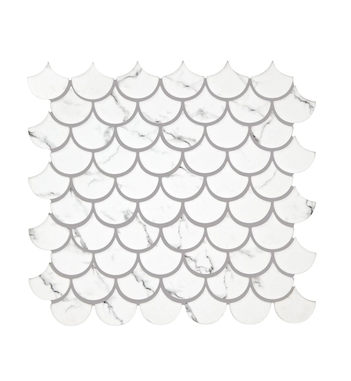 Malmo Scallop White Mosaic