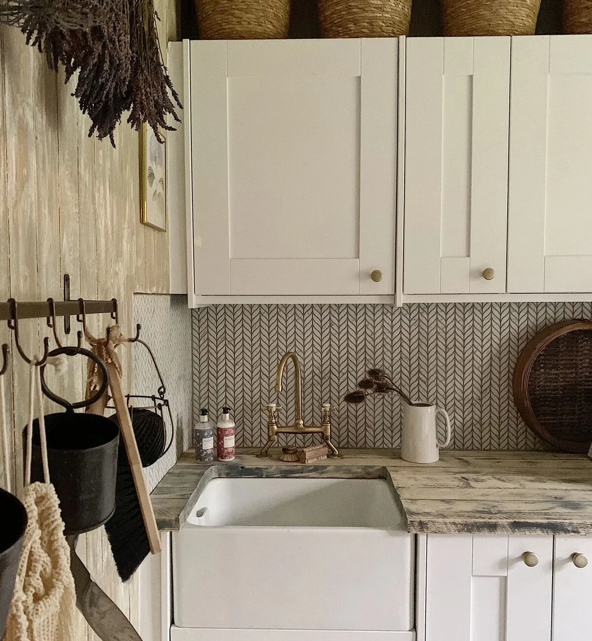 Malmo Willow Leaf White Mosaic - Image 2
