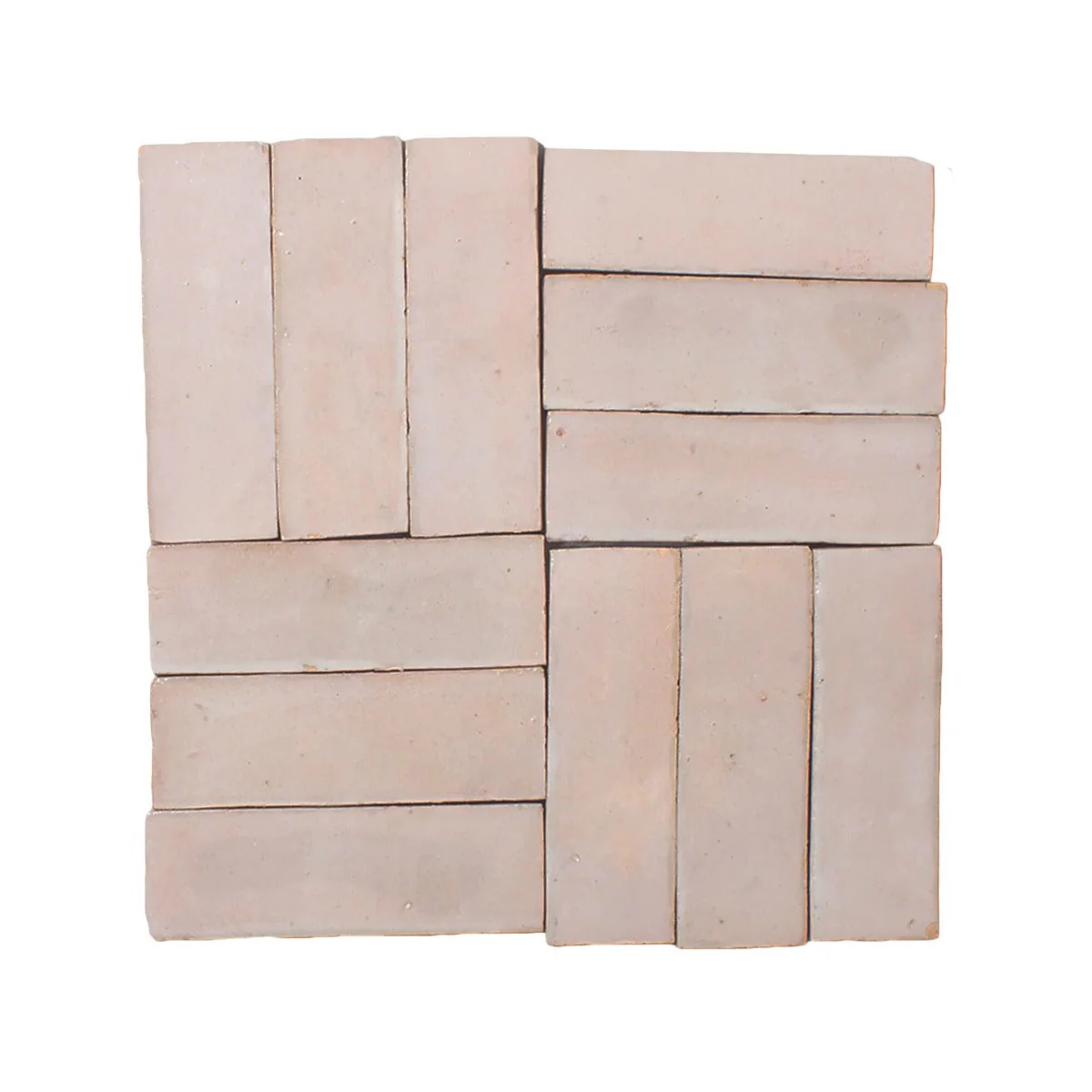 Medina Cloudy White Zellige Rectangle - Sample - Image 2