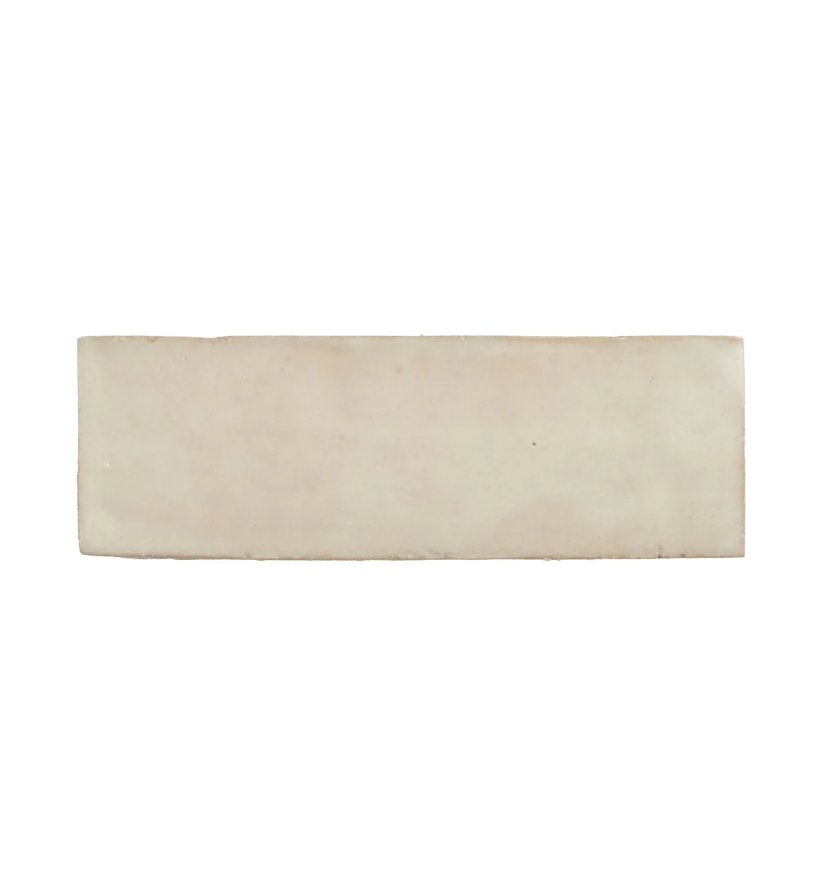 Medina Cloudy White Rectangle Handmade Moroccan Zellige Tile - Image 4