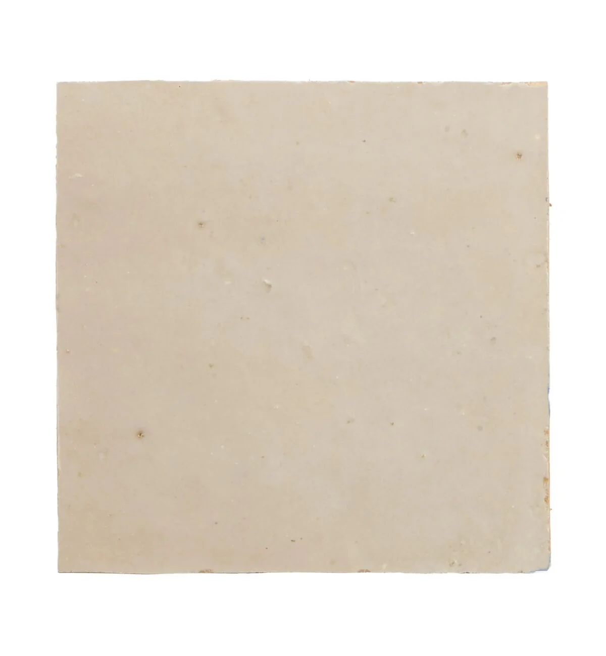 Medina Cloudy White Square Handmade Moroccan Zellige Tile - Image 3