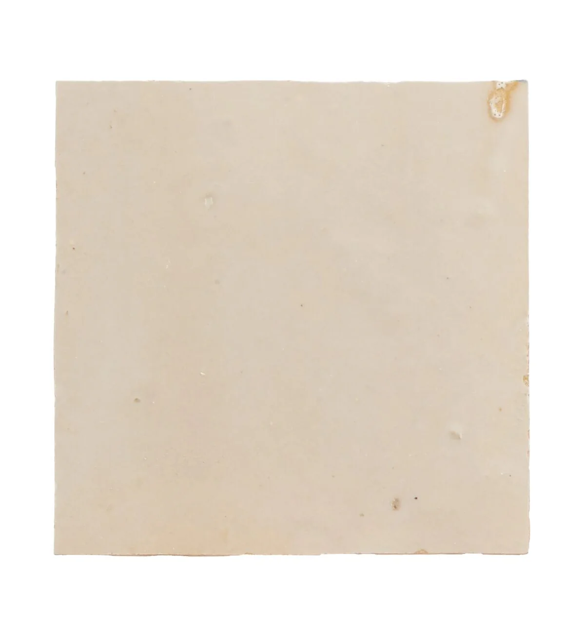 Medina Cloudy White Square Handmade Moroccan Zellige Tile - Image 4