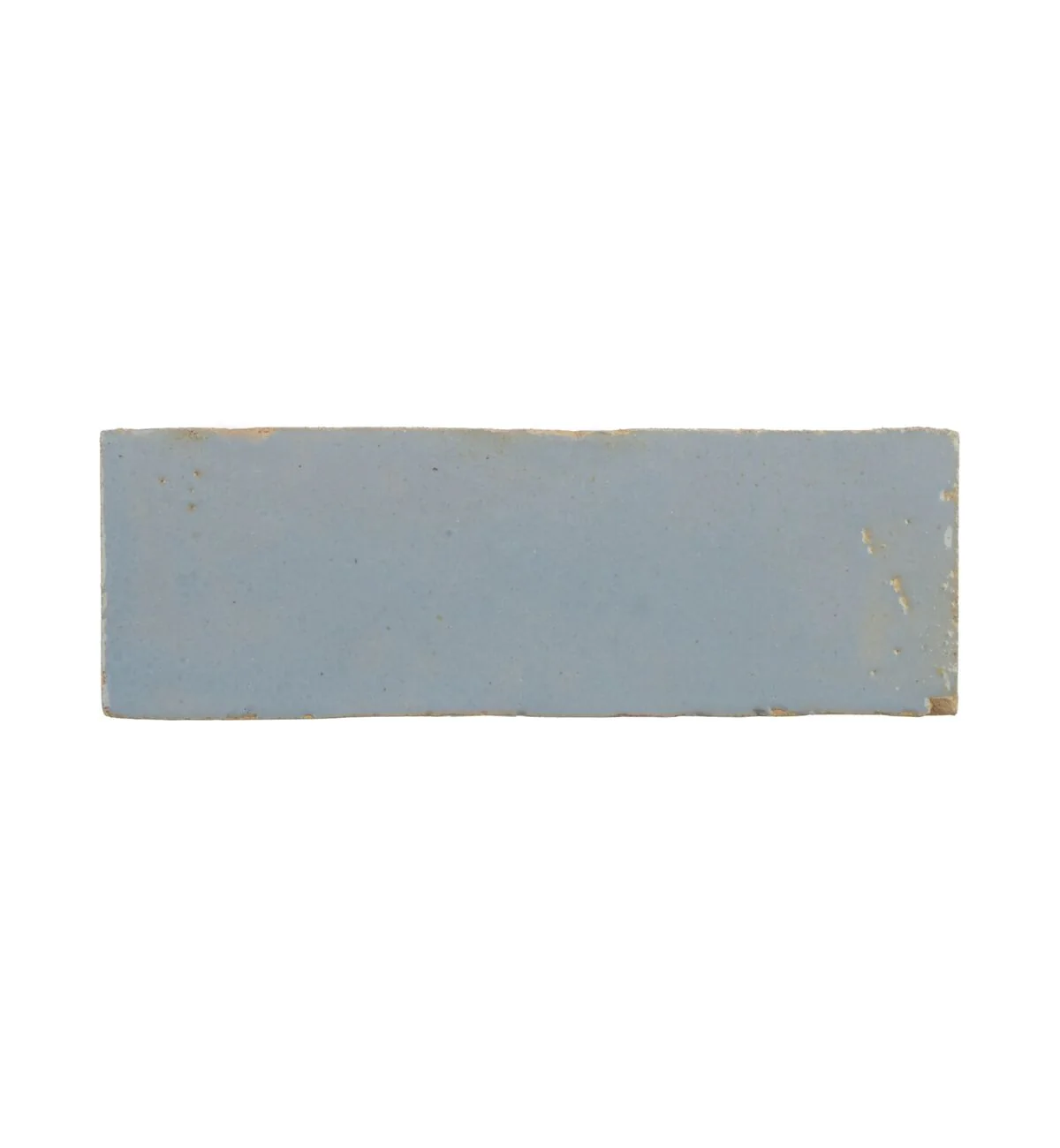 Medina Cornflower Blue Rectangle Handmade Moroccan Zellige Tile - Image 4