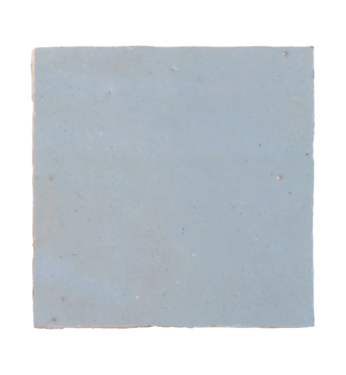 Medina Cornflower Blue Square Handmade Moroccan Zellige Tile - Image 2