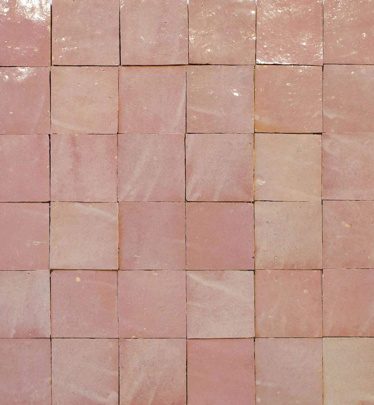 Medina Leather Pale Square Handmade Moroccan Zellige Tile - Image 5
