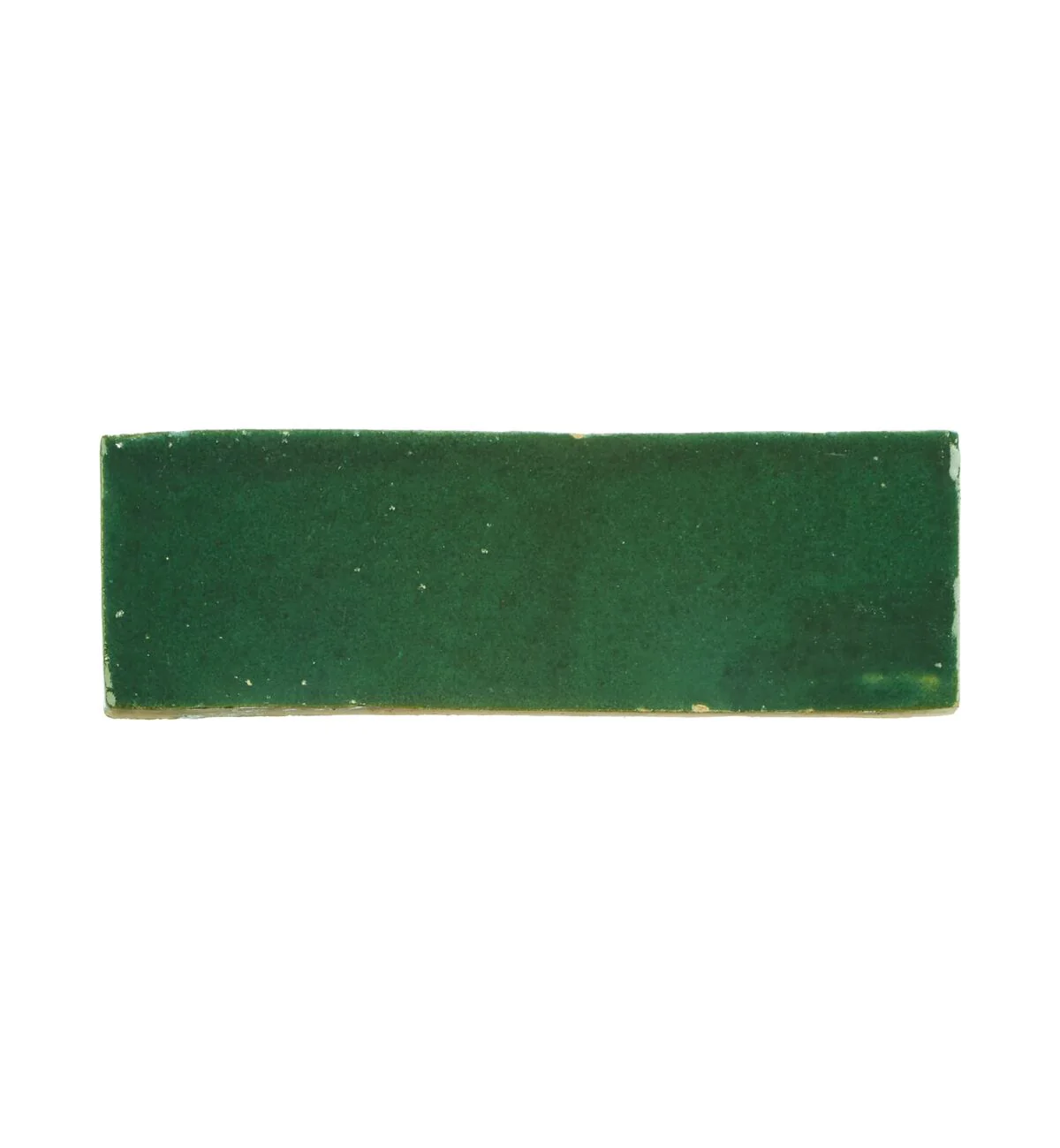 Medina Moss Green Rectangle Handmade Moroccan Zellige Tile - Image 2