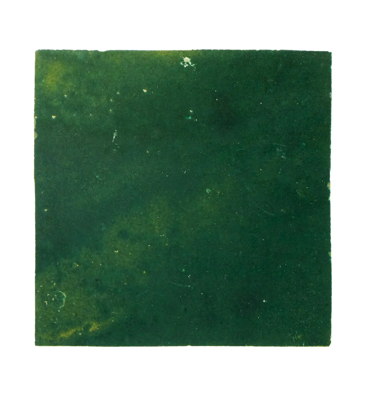Medina Moss Green Square Handmade Moroccan Zellige Tile - Image 3