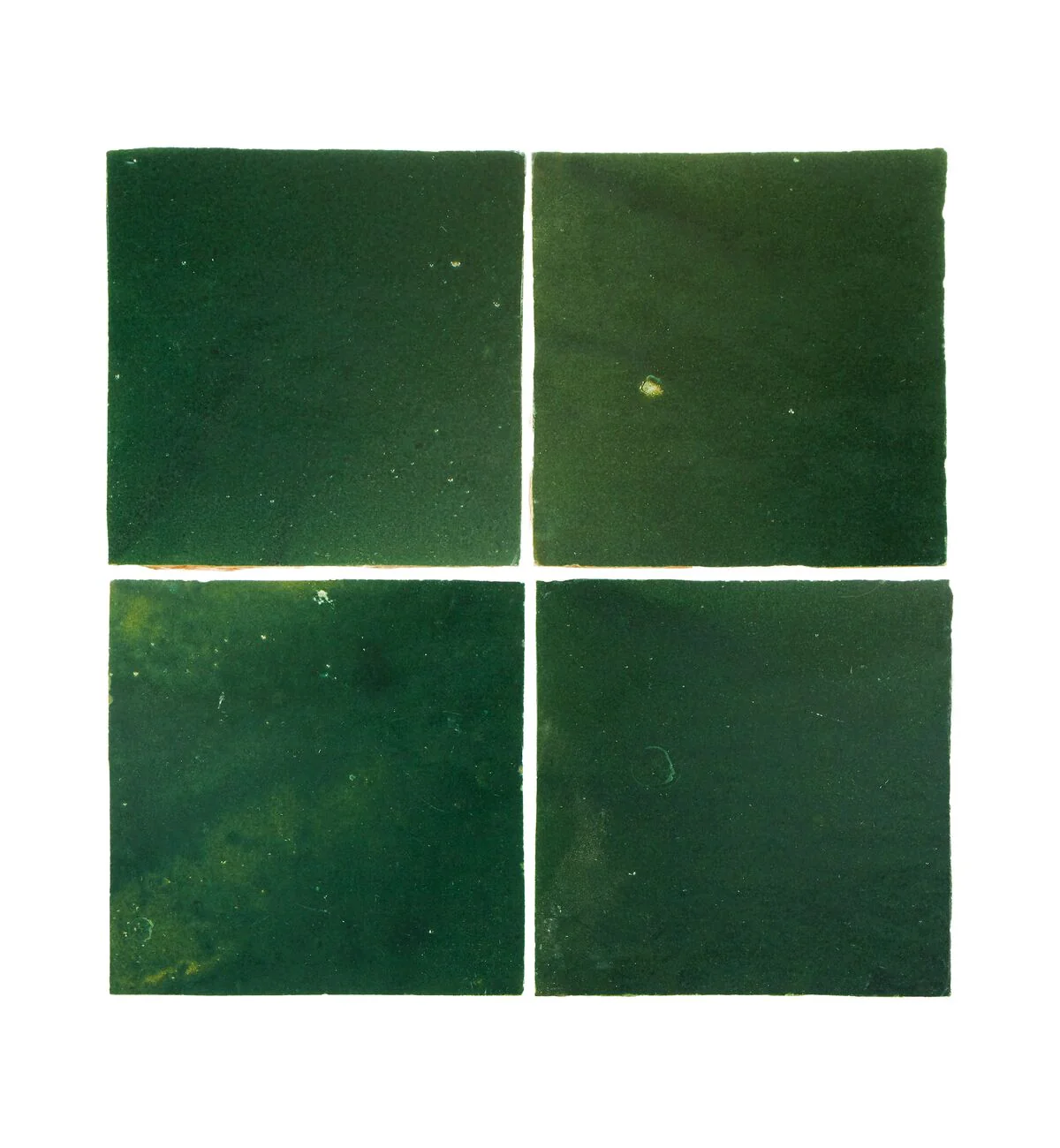 Medina Moss Green Square Handmade Moroccan Zellige Tile - Image 5