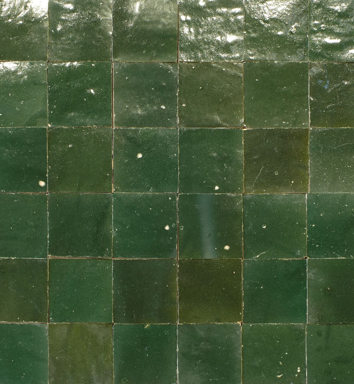 Medina Moss Green Square Handmade Moroccan Zellige Tile - Image 6