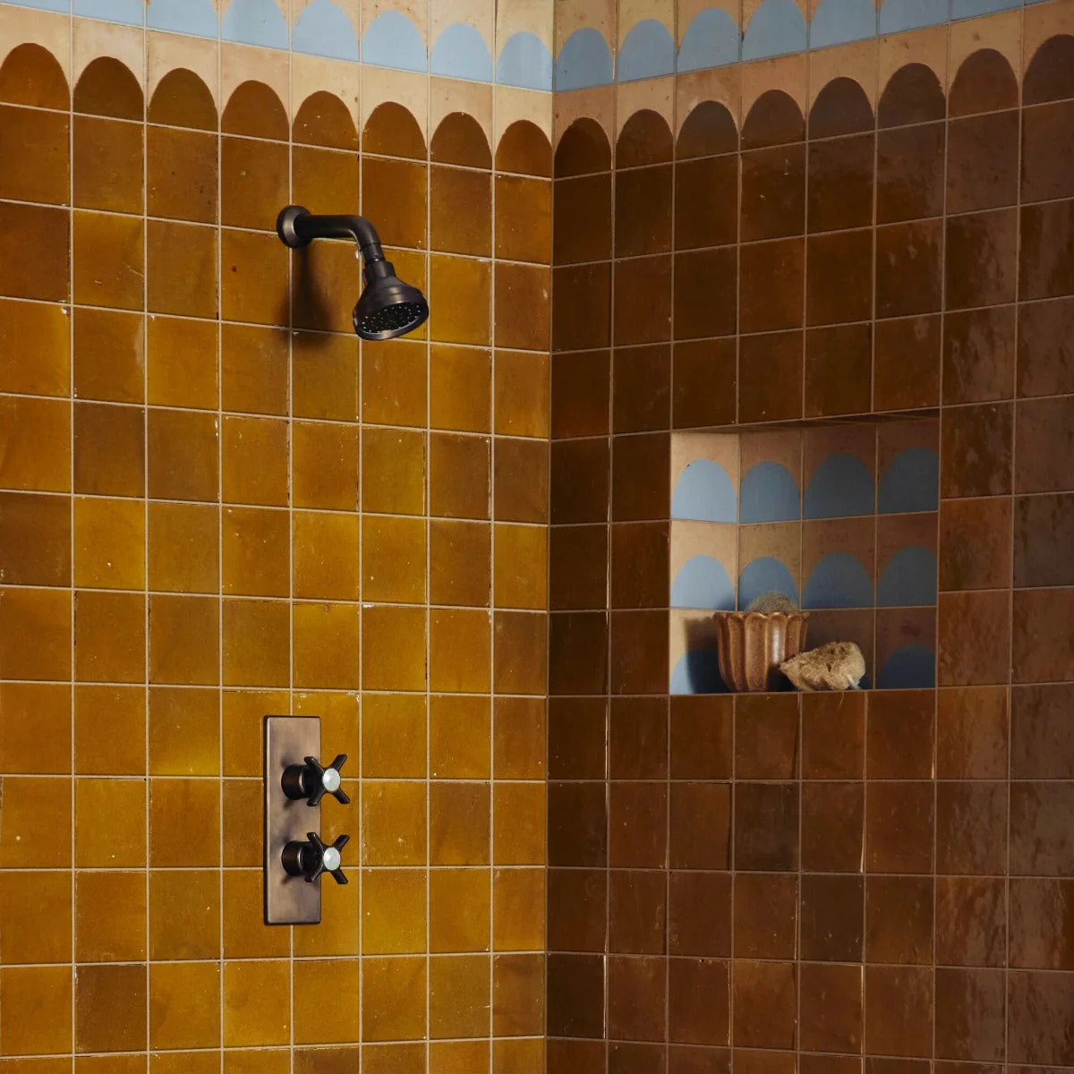 Medina Ochre Zellige Square - Sample - Image 3