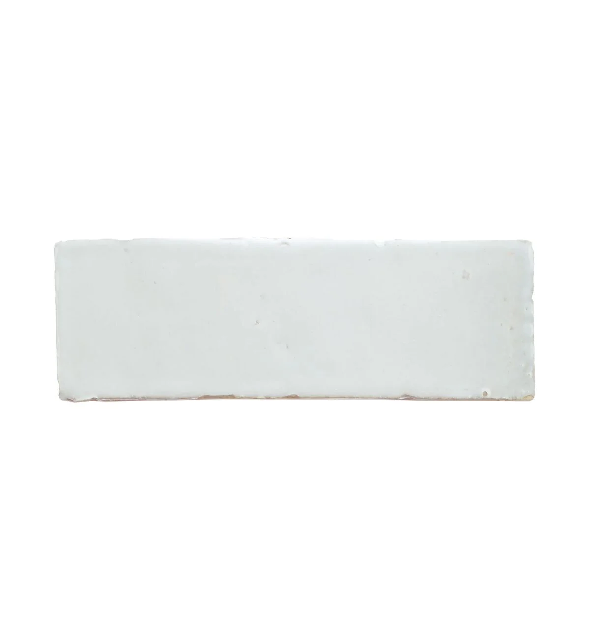 Medina Pure White Rectangle Handmade Moroccan Zellige Tile