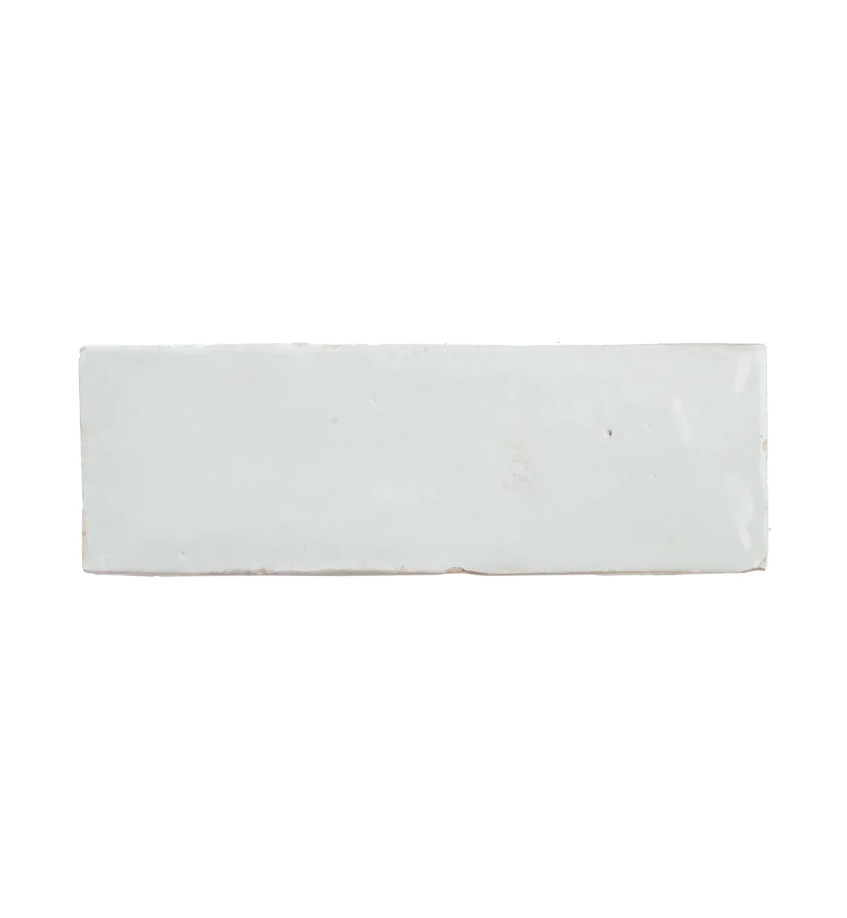 Medina Pure White Rectangle Handmade Moroccan Zellige Tile - Image 3