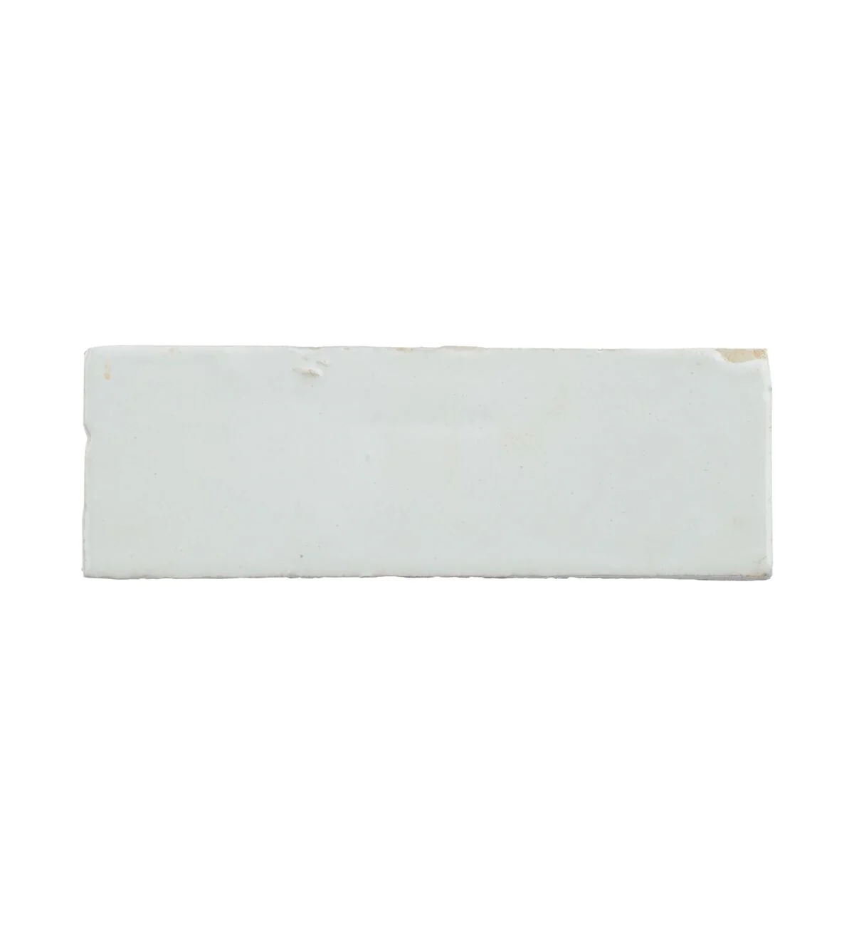 Medina Pure White Rectangle Handmade Moroccan Zellige Tile - Image 4