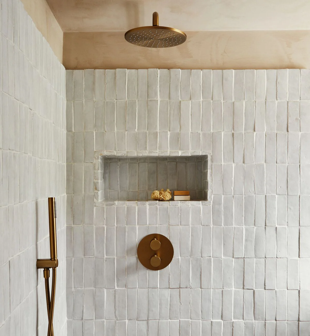 Medina Pure White Rectangle Handmade Moroccan Zellige Tile - Image 6