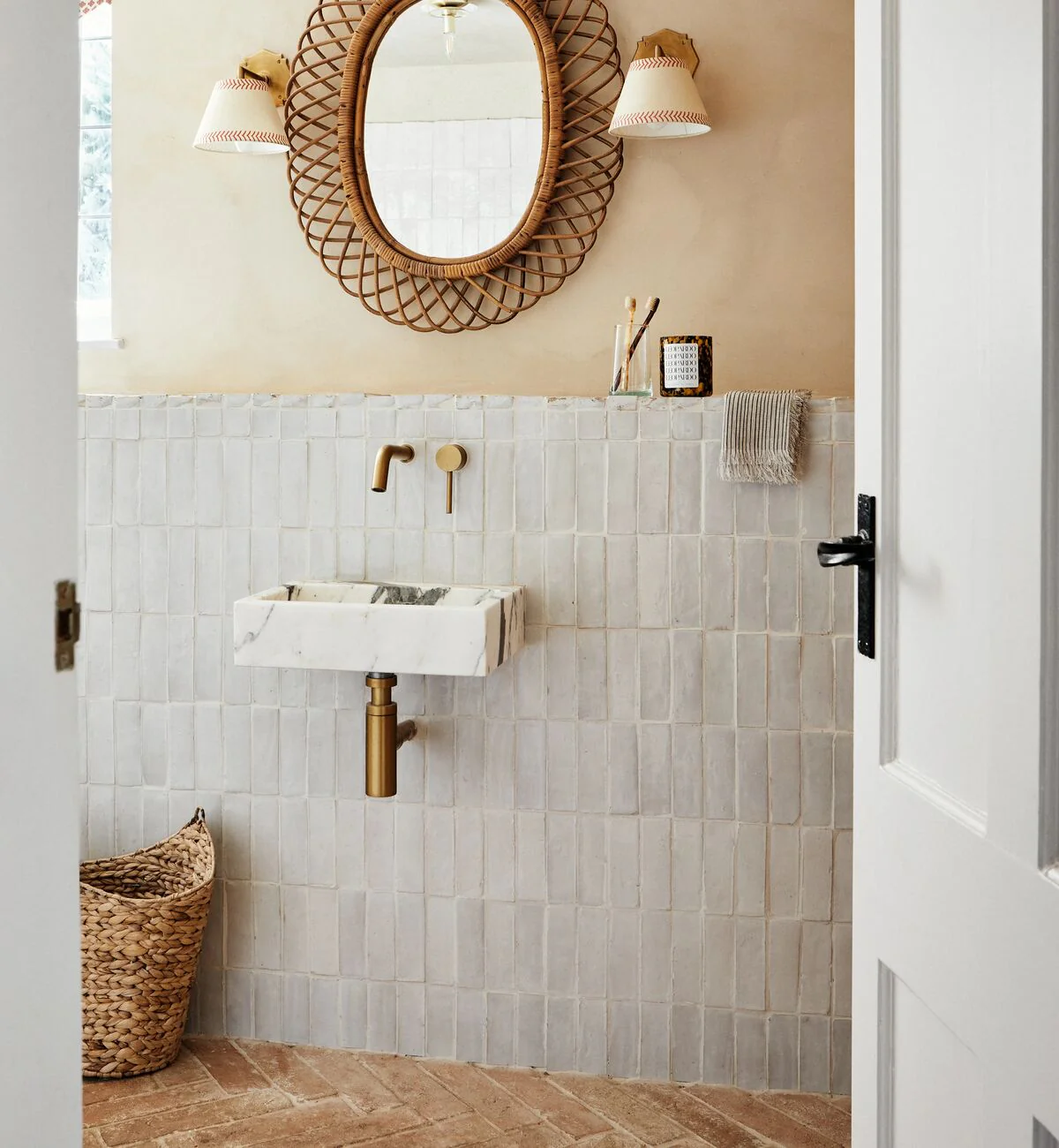 Medina Pure White Rectangle Handmade Moroccan Zellige Tile - Image 8