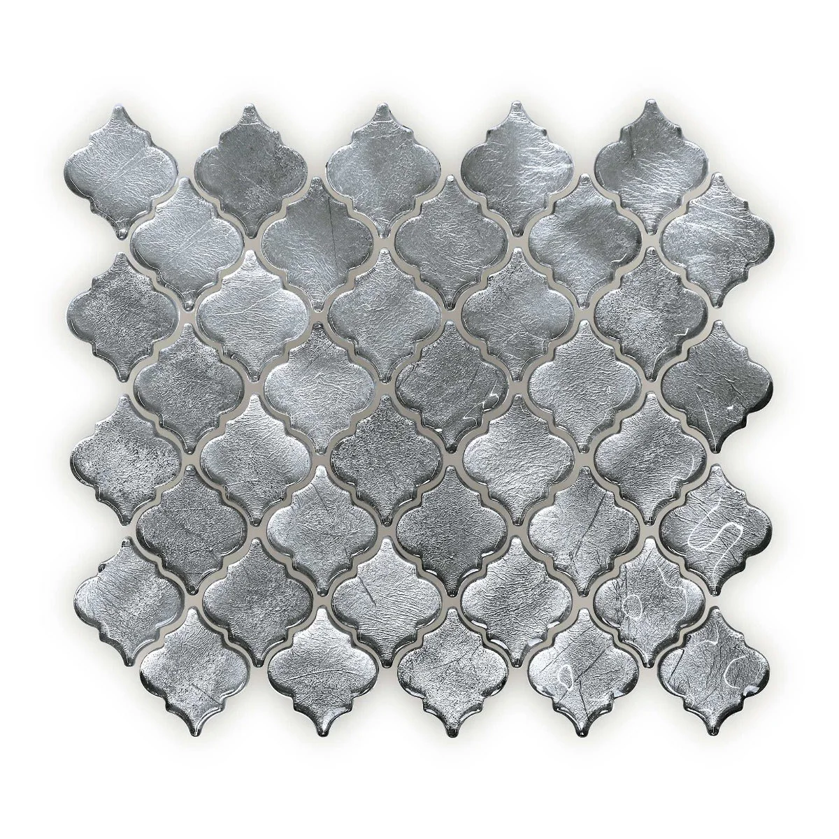 Metallic Vitreum Argentum Arabesque - Sample