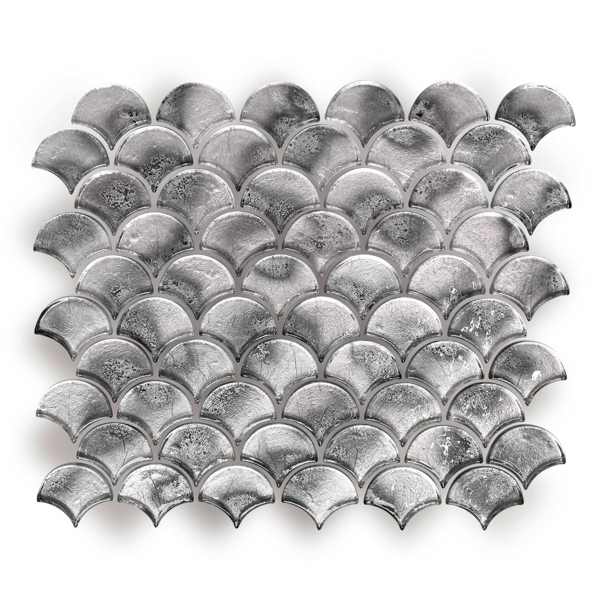 Metallic Vitreum Argentum Fan - Sample