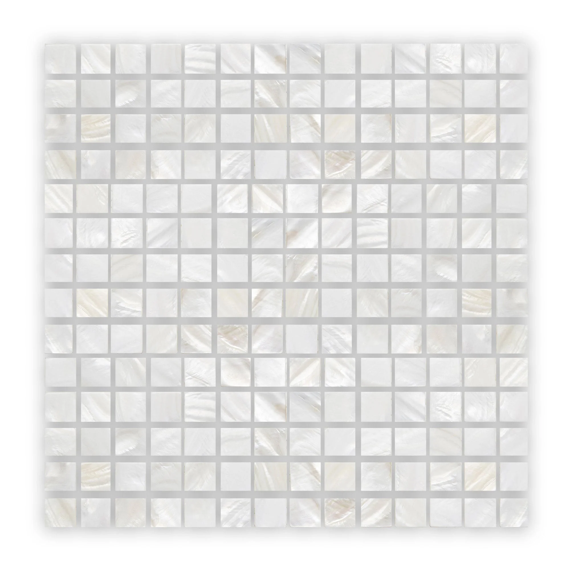 Mother of Pearl White Square Mosaic- Sample