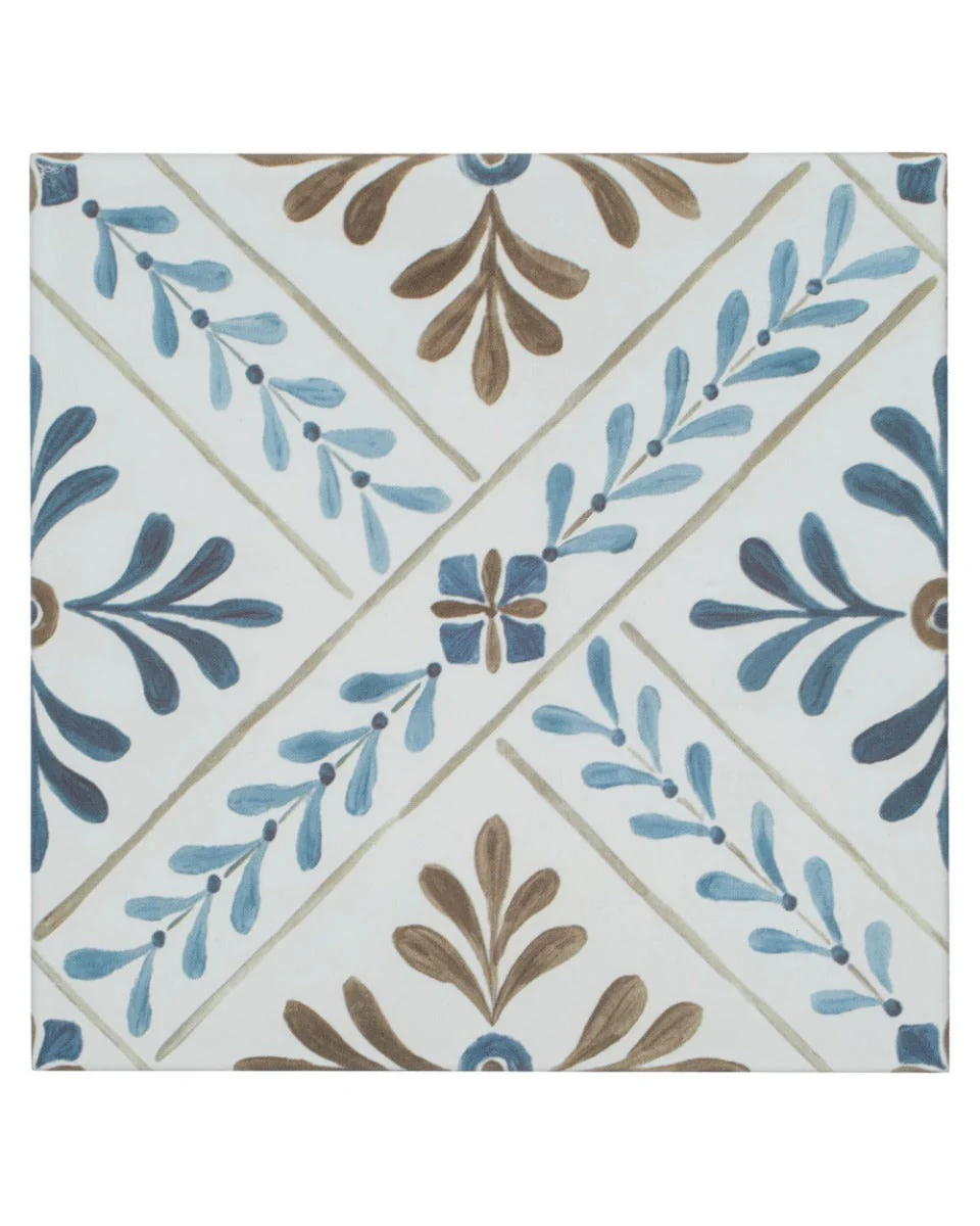 Nina Campbell Goa Indigo/Chocolate - Sample