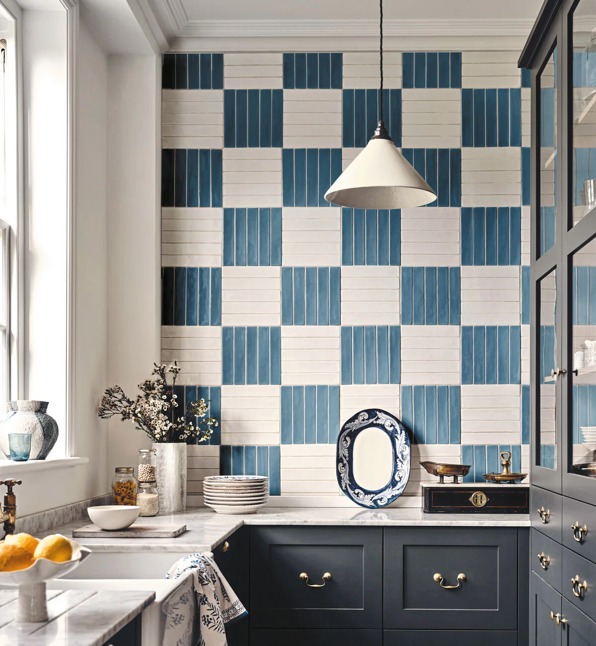 Nina Campbell Rivage Indigo Glazed Wall Tile - Image 5