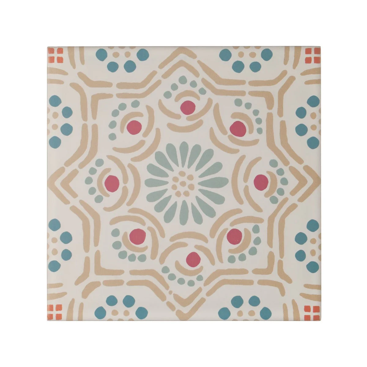 Nina Campbell Ronda Coral Aqua - Sample
